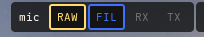 Micctl in Waybar panel
