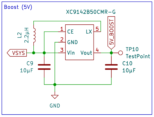 5V Boost Switching Regulator