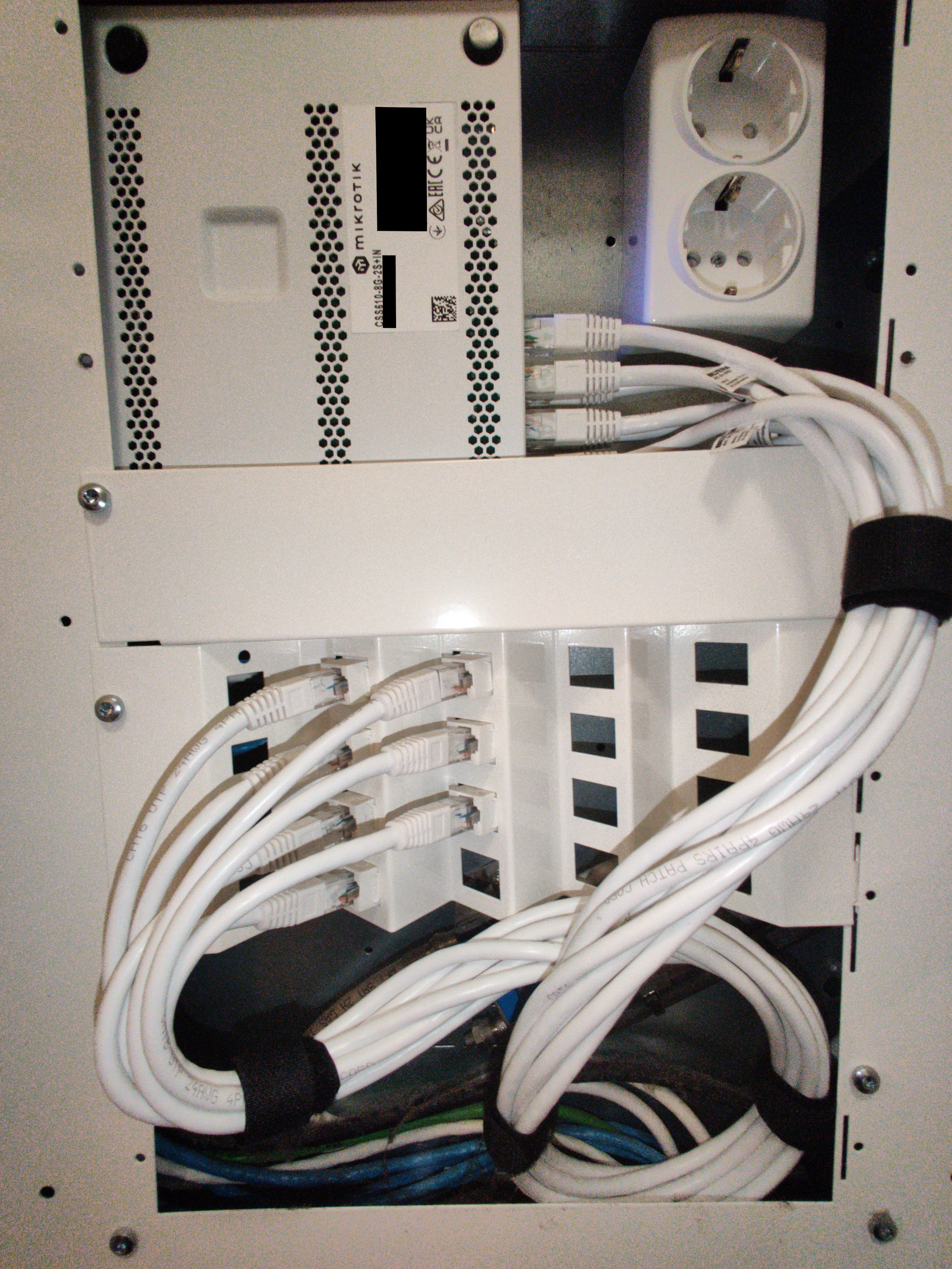 SW2 installed into a small patch panel
